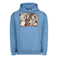 Pigment Pebble Blue cowhide background Urban Hoodie - AdoDesignShop
