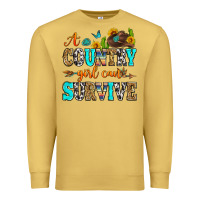 Antique Gold a country girl can survive Premium Sweatshirt - Zillion Design Studio