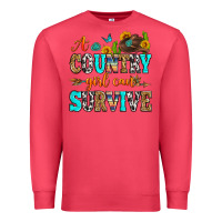 Cardinal a country girl can survive Premium Sweatshirt - Zillion Design Studio