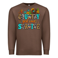 Chestnut a country girl can survive Premium Sweatshirt - Zillion Design Studio