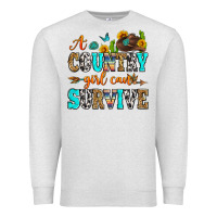 Oatmeal Heather a country girl can survive Premium Sweatshirt - Zillion Design Studio