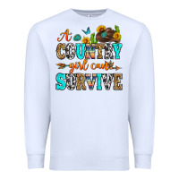 A Country Girl Can Survive Premium Sweatshirt | Teevron