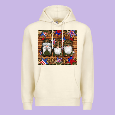 Camouflage Gnomes American Flag Star Leopard Premium Hoodie Designed By Artiststas