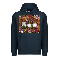 Navy camouflage gnomes american flag star leopard Premium Hoodie - Artiststas
