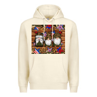 Sandshell camouflage gnomes american flag star leopard Premium Hoodie - Artiststas