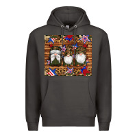 Smoke camouflage gnomes american flag star leopard Premium Hoodie - Artiststas