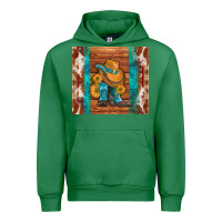 Emerald cowboy boots turquoise aztec cowhide Urban Hoodie - Artiststas