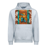 Heather Grey cowboy boots turquoise aztec cowhide Urban Hoodie - Artiststas