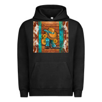 Pigment Black cowboy boots turquoise aztec cowhide Urban Hoodie - Artiststas