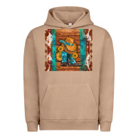 Pigment Burro cowboy boots turquoise aztec cowhide Urban Hoodie - Artiststas