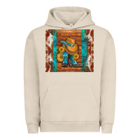 Pigment French Oak cowboy boots turquoise aztec cowhide Urban Hoodie - Artiststas