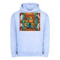 Pigment Grape Ice cowboy boots turquoise aztec cowhide Urban Hoodie - Artiststas
