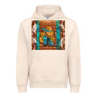 Sandshell cowboy boots turquoise aztec cowhide Urban Hoodie - Artiststas