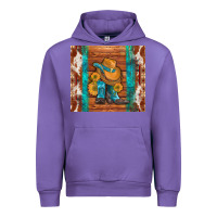 Tulip cowboy boots turquoise aztec cowhide Urban Hoodie - Artiststas