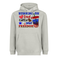 Moon Dust running on iced coffe and freedom Heavyweight Hoodie - texasbilliewilder