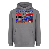 Storm running on iced coffe and freedom Heavyweight Hoodie - texasbilliewilder