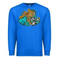 True Royal western turquoise hearts Premium Sweatshirt - Zillion Design Studio