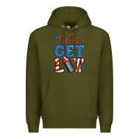 Army Green let's get lit Premium Hoodie - BundleAndBundleShop