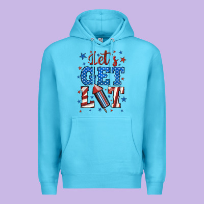 Let's Get Lit Premium Hoodie Designed By Bundleandbundleshop