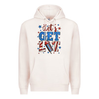 Pale Pink let's get lit Premium Hoodie - BundleAndBundleShop
