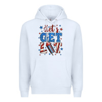 White let's get lit Premium Hoodie - BundleAndBundleShop