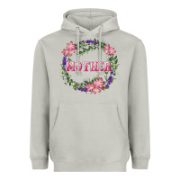 Moon Dust mother with floral wreath Heavyweight Hoodie - RanaPortraitStore