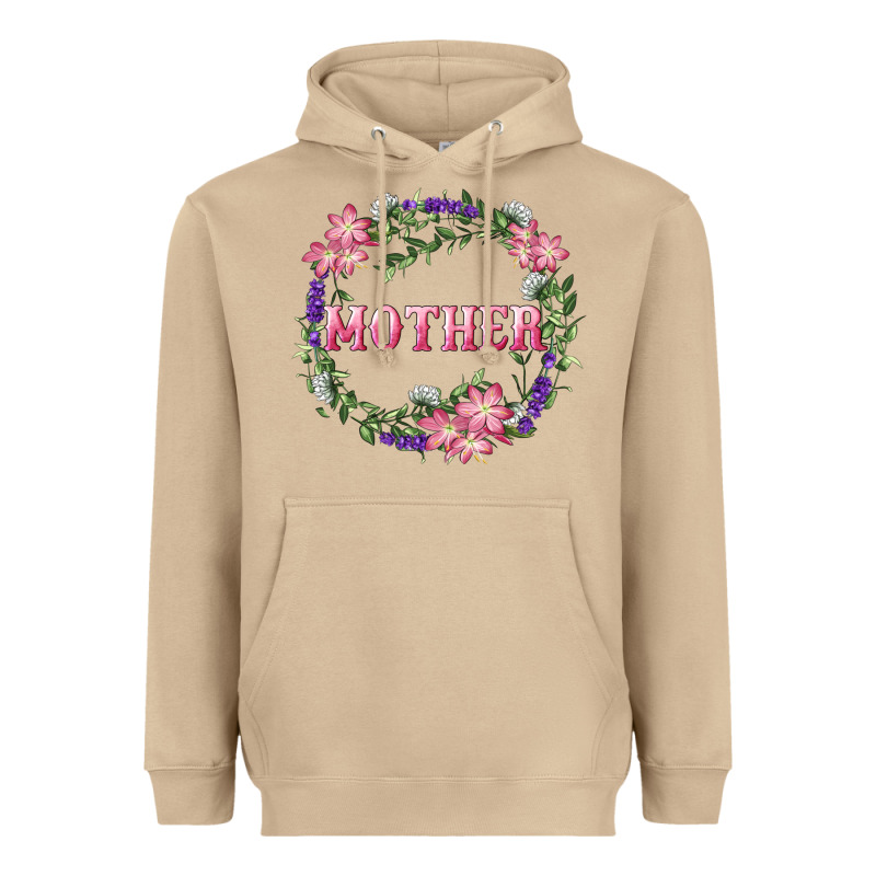Mother With Floral Wreath Heavyweight Hoodie by RanaPortraitStore | Teevron