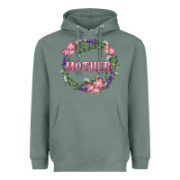 Sage mother with floral wreath Heavyweight Hoodie - RanaPortraitStore