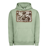 Pigment Oil Green cowhide background Urban Hoodie - AdoDesignShop