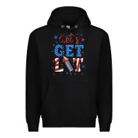 Black let's get lit Premium Hoodie - BundleAndBundleShop