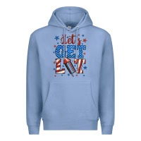Colony Blue let's get lit Premium Hoodie - BundleAndBundleShop