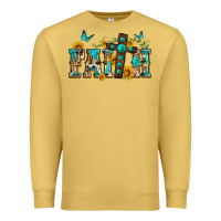 Antique Gold western faith Premium Sweatshirt - Zillion Design Studio