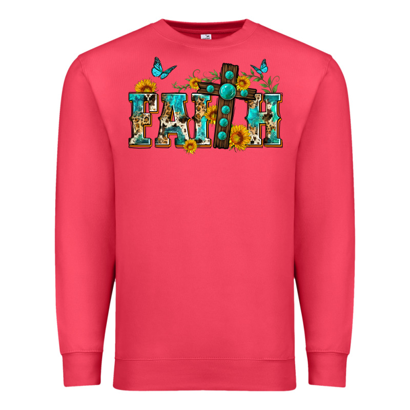 Western Faith Premium Sweatshirt by Zillion Design Studio | Teevron