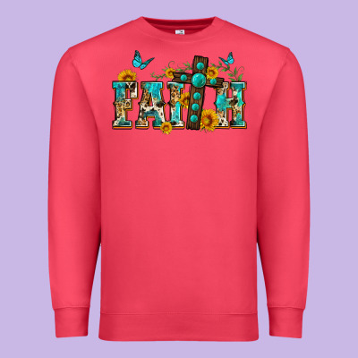 Western Faith Premium Sweatshirt Designed By Zillion Design Studio