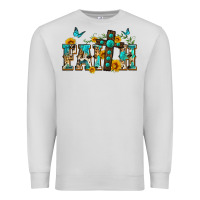 Dove Grey western faith Premium Sweatshirt - Zillion Design Studio