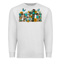 Oatmeal Heather western faith Premium Sweatshirt - Zillion Design Studio