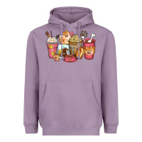 Lavender pomeranian coffee cups Heavyweight Hoodie - Zillion Design Studio
