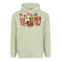 Matcha pomeranian coffee cups Heavyweight Hoodie - Zillion Design Studio