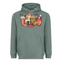 Sage pomeranian coffee cups Heavyweight Hoodie - Zillion Design Studio