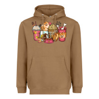 Toasted Coconut pomeranian coffee cups Heavyweight Hoodie - Zillion Design Studio