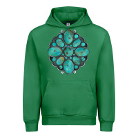 Emerald turquoise gemstone Urban Hoodie - Artiststas
