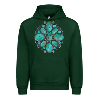 Forest Green turquoise gemstone Urban Hoodie - Artiststas
