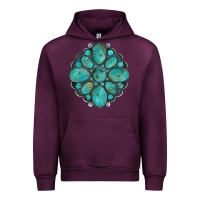 Mauve Wine turquoise gemstone Urban Hoodie - Artiststas