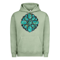 Pigment Oil Green turquoise gemstone Urban Hoodie - Artiststas