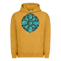 Pigment Peanut Butter turquoise gemstone Urban Hoodie - Artiststas
