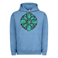 Pigment Pebble Blue turquoise gemstone Urban Hoodie - Artiststas