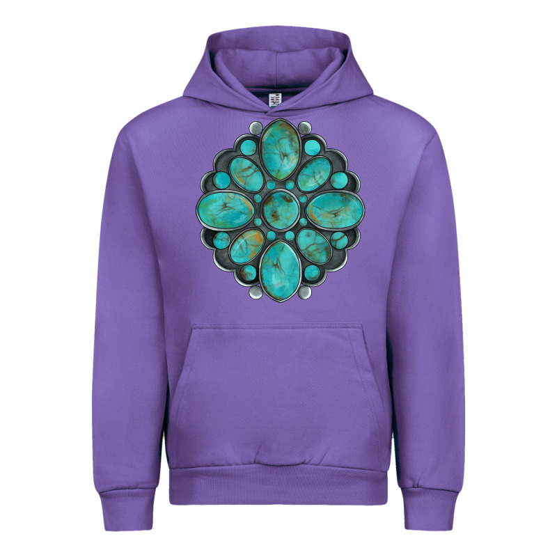 Turquoise Gemstone Urban Hoodie by Artiststas | Teevron