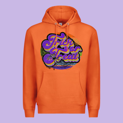 Trick Or Treat Premium Hoodie Designed By Jahusdesignshop