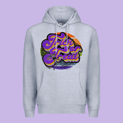 Trick Or Treat Premium Hoodie Designed By Jahusdesignshop