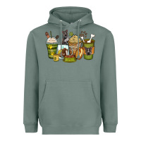 Sage pitbull coffee cups Heavyweight Hoodie - Zillion Design Studio
